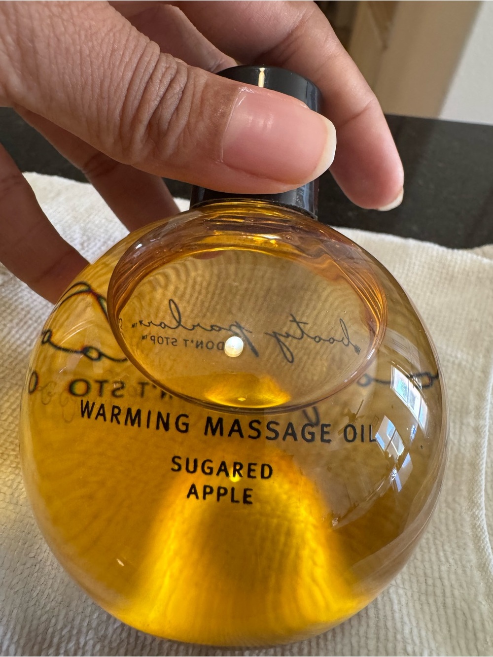 NIB Booty Parlor "Don't Stop" Warming Massage Oil - Sugared Apple - Picture 13 of 14